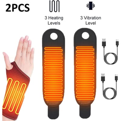 Verwarmende Pols-Duimbrace Voor Artritis Carpaal Tunnel Verlichting Verstuikingen Tendinitis Handpijn Verlichting Verwarmingskussen Ondersteuning black