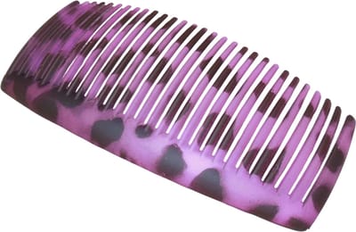 Haarkam-Zijkam siliconen dierenprint roze