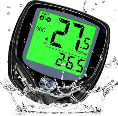 CRLYN® Kilometerteller Fiets - Snelheidsmeter - Fietscomputer Draadloos - Zwart