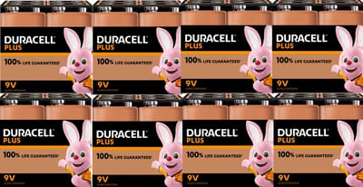 Duracell Plus 9V - alkaline batterijen - 6LR61 - 32 stuks