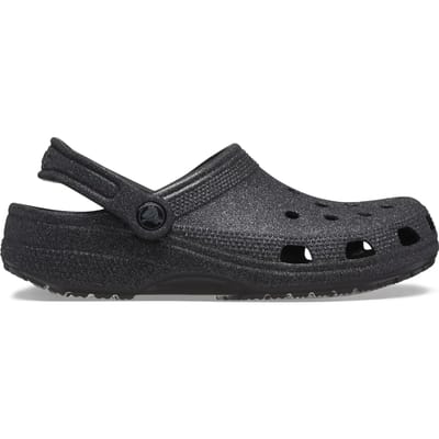Crocs - Classic Glitter Clogs Black - Maat 38-39