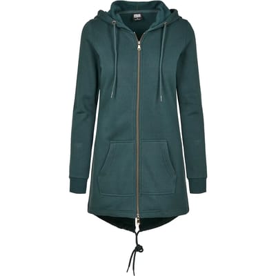 Urban Classics - Sweat Parka Vest met capuchon - L - Groen