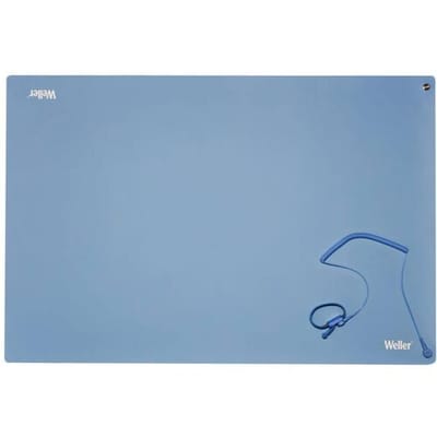Weller T0051403699 - Antistatische ESD Premium Soldeermat Set - 900mm x 600mm - Blauw - Met Polsband