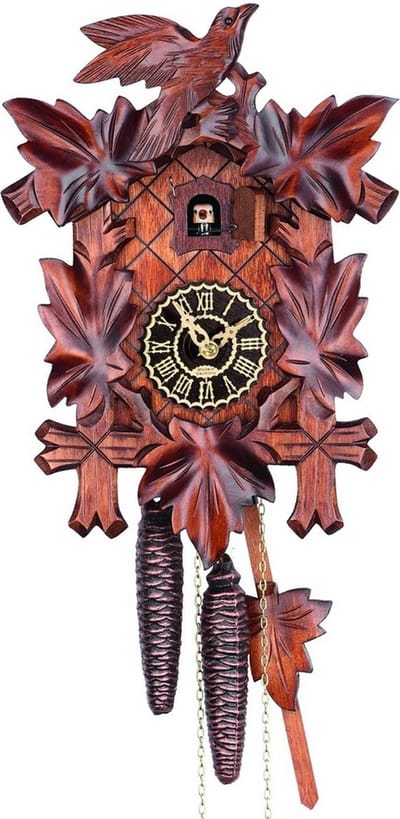 Trenkle - 1100-2_nu - gebeeldhouwde koekoeksklok - 1-daags ketting uurwerk - Kuckuck Classic