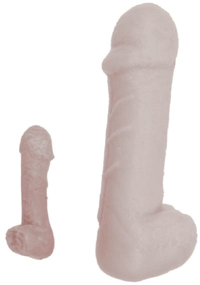 Out of the Blue Groeiende mini penis - 2x - 2,5 x 5,5 cm- Vrijgezellenfeest - fun piemel - gadget