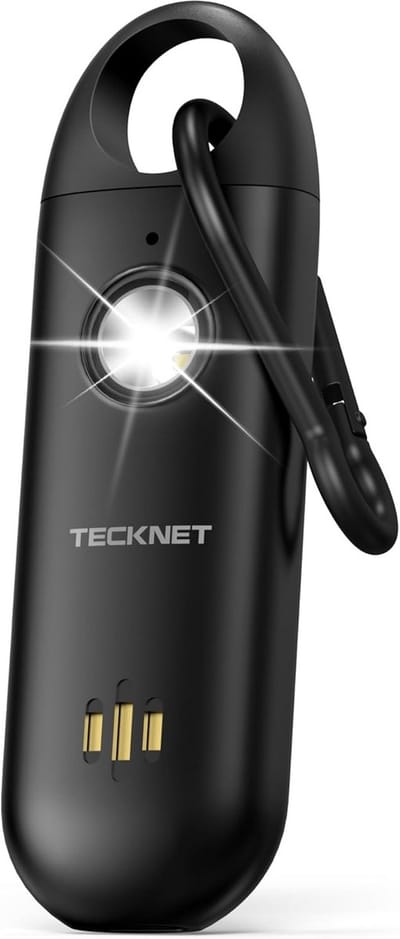 Persoonlijk Alarm - Zakalarm Zelfverdediging - Noodsituaties Hulp - 130 dB Sirene Led - 10 x 3.2 x 1.4 cm
