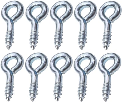 Cosensi - Oogbout - Set van 10 - Galvaniseer staal - Ø3x6mm - Mounting tools - DIY - Handgereedschap - Voor bevestigen en ophangen