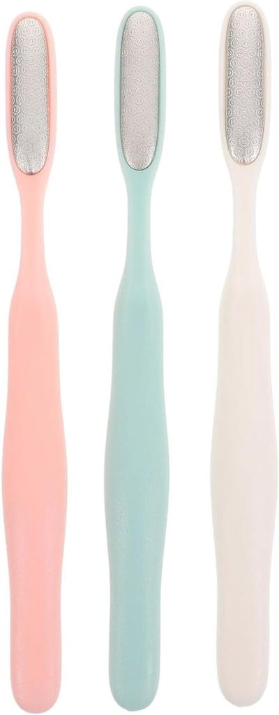 Roestvrijstalen Voetvijl - Eeltverwijderaar Puimsteen - Voetverzorging - Smal Ontwerp - 19 cm - Multi