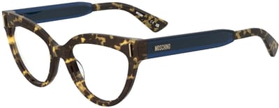 Moschino MOS661 Havana blue 53/17/140 WOMAN Brilmonturen