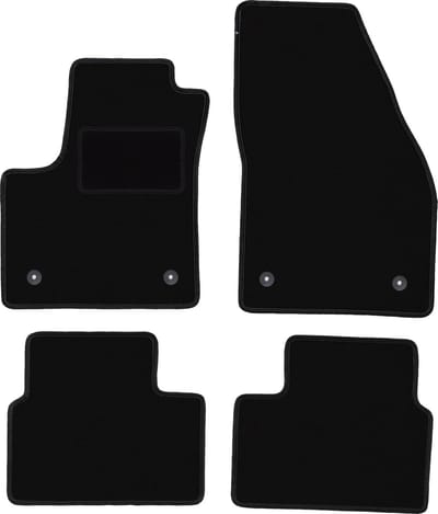 Zwarte veloursmatten voor: Opel Meriva B minivan (2010-2017)
