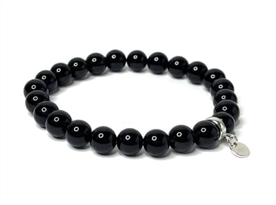 NIEUW! Jolla - dames armband - kralen armband - zilver - Mix & Match - Zwart Onyx