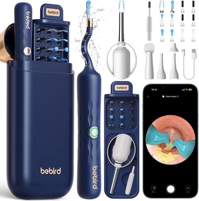 Bebird Oorreiniger Smart Visual Ear Cleaner- Slimme oorreiniger- Flexibele camera- Bluetooth- Neus- Mond- Reizen-Reis- Hoesje- Travel- Otoscope- Tweezer- Oorreiniger- Veilig-Wifi