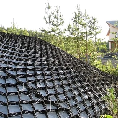 Grindrooster Bodemstabilisatie - Stabilisator Grind - Landschap Aanleggen - Hoge Treksterkte - 51 cm Hoog - Zwart