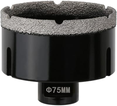 75 mm droge diamant kernboor M14 schroefdraad vacuüm gelast voor tegels marmer graniet porselein beton kwartssteen