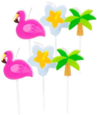 Folat - Kaarsenset Tropical 6 stuks