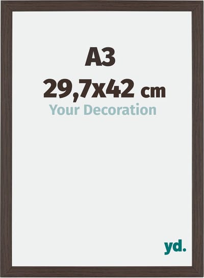 Your Decoration - Fotolijst A3 29,7x42 cm - MDF - Eiken Donker - Mura