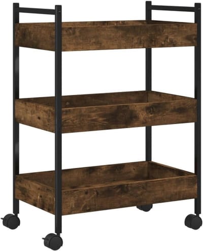 Keukentrolley Vintage 50x30x70 cm | Opbergruimte Keuken | Trolley voor Dranken