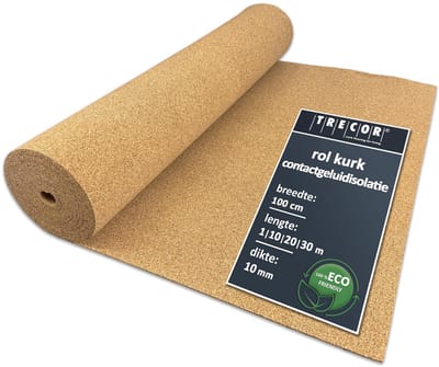 Akoestische Kurk Rol voor Vloerisolatie: 10mm Elastisch en Antistatisch