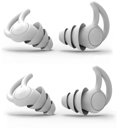 Oordopjes Slapen – Siliconen Oordoppen 30-40dB – Geluidsdempende Earplugs voor zwemmen, Anti-Snurk, reizen & werken – Herbruikbaar – wit - 2 paar