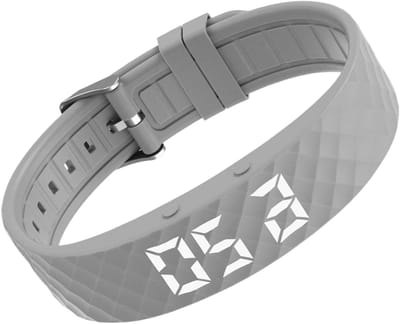Alarm Armband - Stille Timer - Zacht Wakker Worden - Tril Alarm - Verstelbaar - Grijs