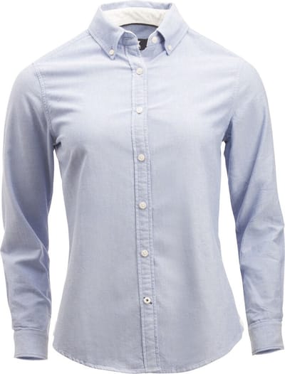 Cutter & Buck Belfair Oxford Shirt Dames 352401 - French blauw/ Wit gestreept - M