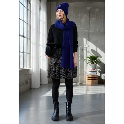 Gedessineerde chiffon rok