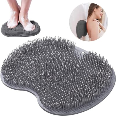 Massagepad met Antislip Siliconen, Voet- en Rugborstel met Zuignap, Ontspannende en Verfrissende Voetmassage en Lichaamsverzorging