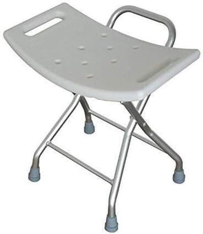 Badstoel Douchestoel - Douchebank Badkruk - Veilig Douchen - Verstelbaar Aluminium Frame - Niet gespecificeerd - Wit