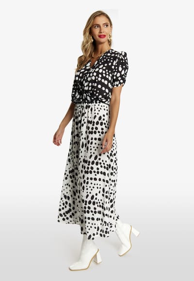 Faina Blouse Dames zwart wit