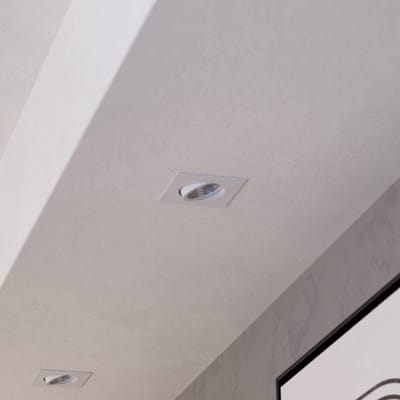 Richtbare led spot Saliceto vierkant - 6w - 2700K wit