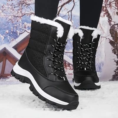 Bovista Snowboots - Sneeuwschoenen - Sneeuwboots - Dames - Wintersport - Ski - Skischoenen - Zwart - 35.5 - Hoog