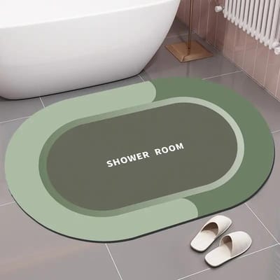 Diatomeeënaarde Kussen Absorberende Sneldrogende Mat Badkamer Badkamerdeur Antislip en Vuile Voeten Mat Vloermat 60 * 90cm (crystal velvet)