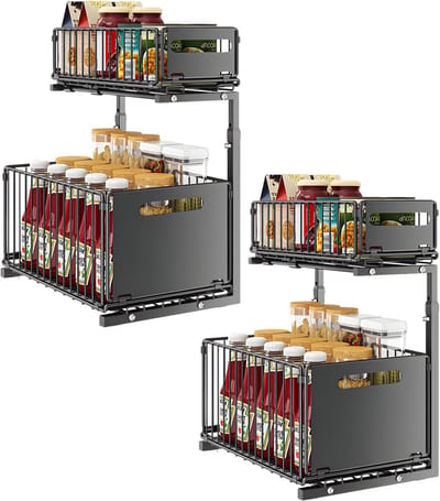 Beauty Trolley – Voor Salon & Spa – Verrijdbare Kar met Voetsteun, Zwenkwielen en 18 kg Draagvermogen, IJzer/Hout/Kunststof – Koffiekleur