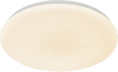 QAZQA extrema - Moderne Dimbare LED Plafondlamp met Dimmer - 1 lichts - Ø 38 cm - Wit - Woonkamer | Slaapkamer | Keuken