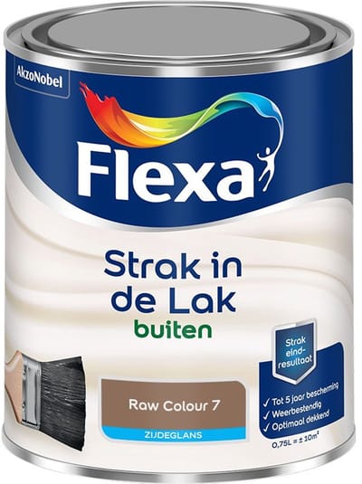 Flexa - Strak In De Lak Buitenlak Zijdeglans - Raw Colour 7 - Mengverf - 750 Ml