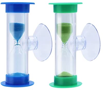 Zandloper met Zuignap - 2 en 3 Minuten Timer voor Kinderen en Volwassenen - Tijdmanagement en Decoratie