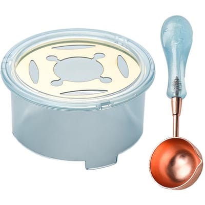 Zegellakset Zegellak Smelter Lepel Verwarmer Kit Was Briefzegel Kit Voor Smelten Waszegelstaven Kralen DIY Stempel Bruiloft gray