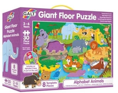 Giant Vloerpuzzel - Alphabet Dieren voor Kinderen, Vloerpuzzels voor Kinderen van 3 Jaar en Oudere
