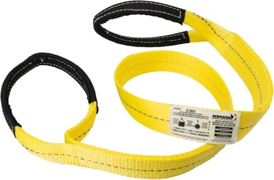 Hijslint - Draagband - Zwaar Tillen - Hoge Draagkracht - 6 voet x 2 inch - Geel Zwart Wit