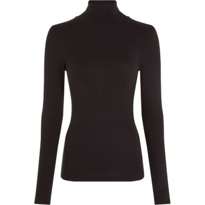 King Louie Rollneck top uni rib