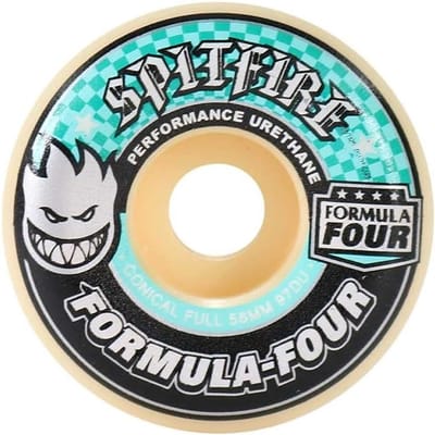 Skateboard Wielen - Onderdelen Set - Soepele Rit - Conische Snit - 56mm - Naturel