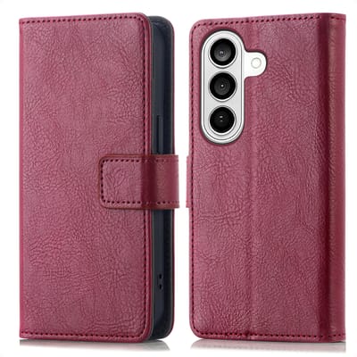 imoshion Hoesje - Geschikt voor Samsung Galaxy S26 Plus - Luxe Bookcase - Bordeaux