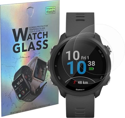Screenprotector voor Garmin Forerunner 245 / Forerunner 245 Music - 2 stuks Beschermglas Smartwatch van glas Transparante glazen schermbeschermfolie
