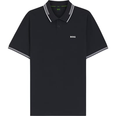 BOSS Green Paul Heren Poloshirt met Korte Mouwen en Contrastrand NOS