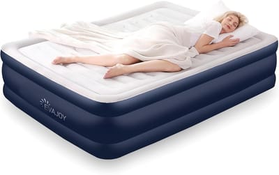 Luchtmatras Tweepersoons met Ingebouwde Pomp - 203x152x46 cm - Hoog Luchtbed