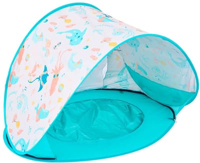 Eurekakids Pool Tent Pop Up - Zwembad met Zonnewering - In Draagtas - Kinderzwembad met UV-bescherming