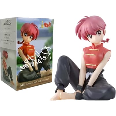 Op Voorraad Ranma ½ Ranma Saotome Anime PVC Actiefiguur Poppetje Model Zittende Houding Ranma Saotome Verjaardagscadeau