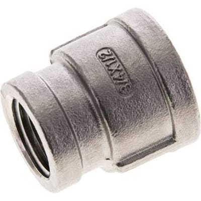 3/4'' NPT x 1/2'' NPT RVS Ronde Sok 16 Bar