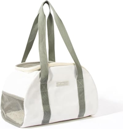 Honden Transportbox - Draagtas Kat - Reizen met Huisdier - Ademend Mesh Materiaal - 42x23x28 cm - Grijs