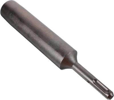 Boor voor Grondpennen - Grondboor Adapter - Grondpennen Plaatsen - Efficiënt Aandrijven - 25mm Diameter - Zilver